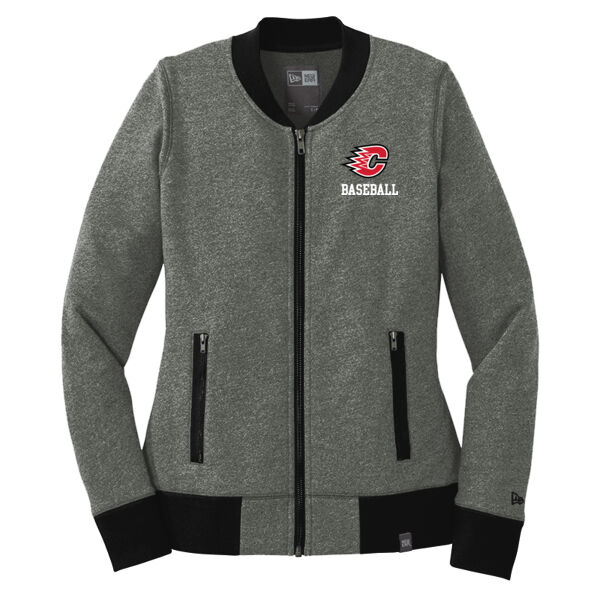New Era - Ladies French Terry Baseball Full-Zip - Embroidered Logo Thumbnail