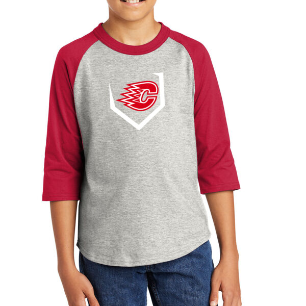 Sport-Tek ® - YOUTH Colorblock Raglan Jersey - Printed Logo Thumbnail