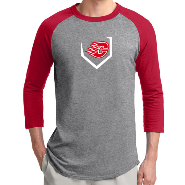 Sport-Tek ® - ADULT Colorblock Raglan Jersey - Printed Logo Thumbnail