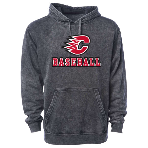 Independent Trading Co. - Unisex Midweight Mineral Wash Hooded Sweatshirt - Applique Logo Thumbnail