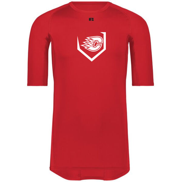 Russell ADULT CoolCore Half Sleeve Compression Tee - Printed Logo Thumbnail