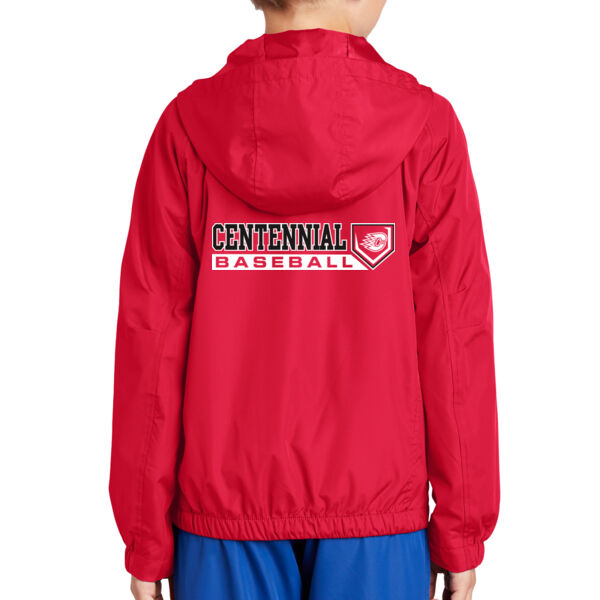 Sport-Tek Youth Hooded Raglan Jacket - Printed Logo ** Add Name for $5! ** Thumbnail